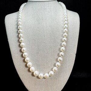 14KY Antique Classic Akoya Cultured Pearl Strand 16" Long 5.5mm Round 16" Long